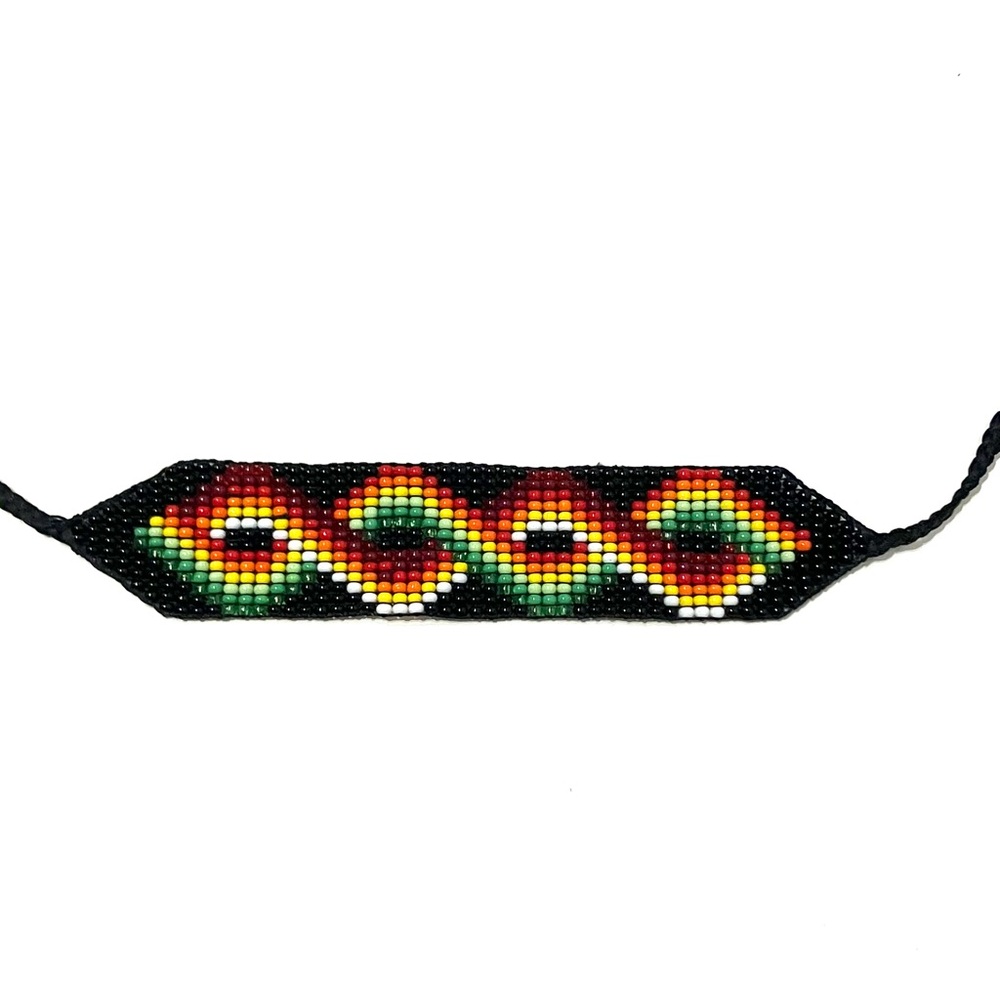 Handmade Beaded Tie Bracelet